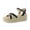 Black, variant on Ola Raffia Espadrille Platform Sandals for Women Casual Open Toe Adjustable Ankle Strap Womens Sandals