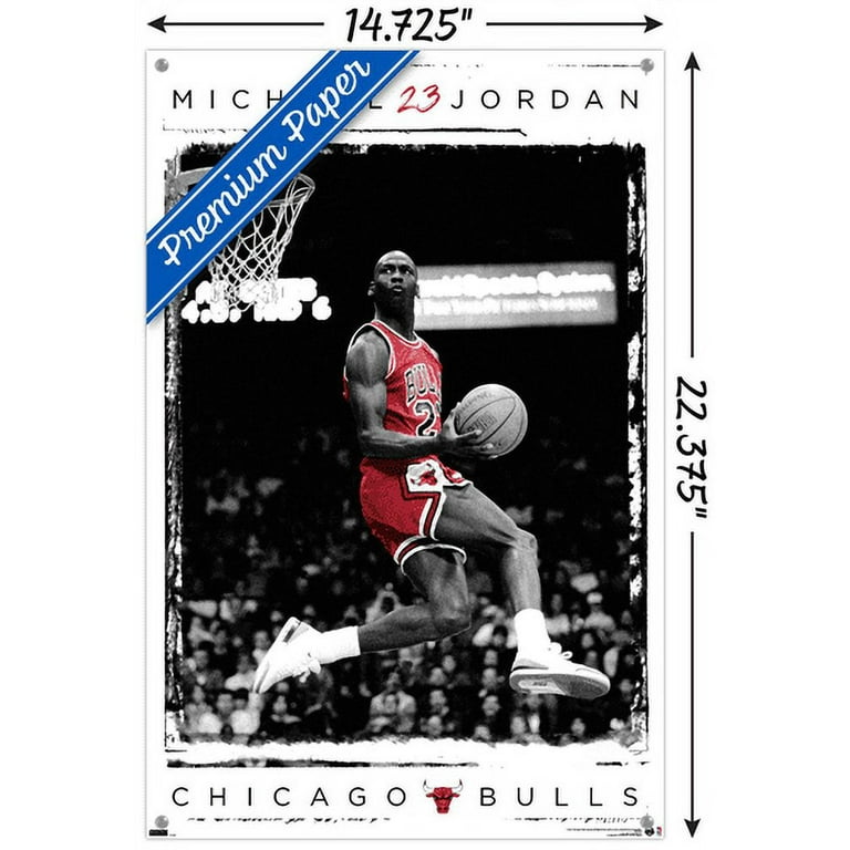 Michael Jordan - Jersey Wall Poster, 14.725 x 22.375