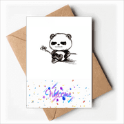 Mini Lovely Panda Animals China Cat Welcome Back Greeting Cards Envelopes Blank