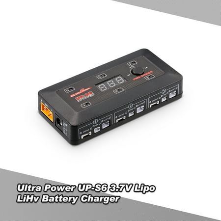 Ultra Power UP-S6 3.7V 1S Lipo LiHv Battery Charger with MICRO MX mCPX USB Port for Blade Inductrix RC Racing Drone