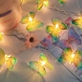 thumbnail image 4 of Guirnalda de luces de libélula, 10 pies, 20 LED, estilo retro, alambre de cobre, luces de hadas de mariposa, árbol de Navidad con pilas, jardín, boda, 4 of 5