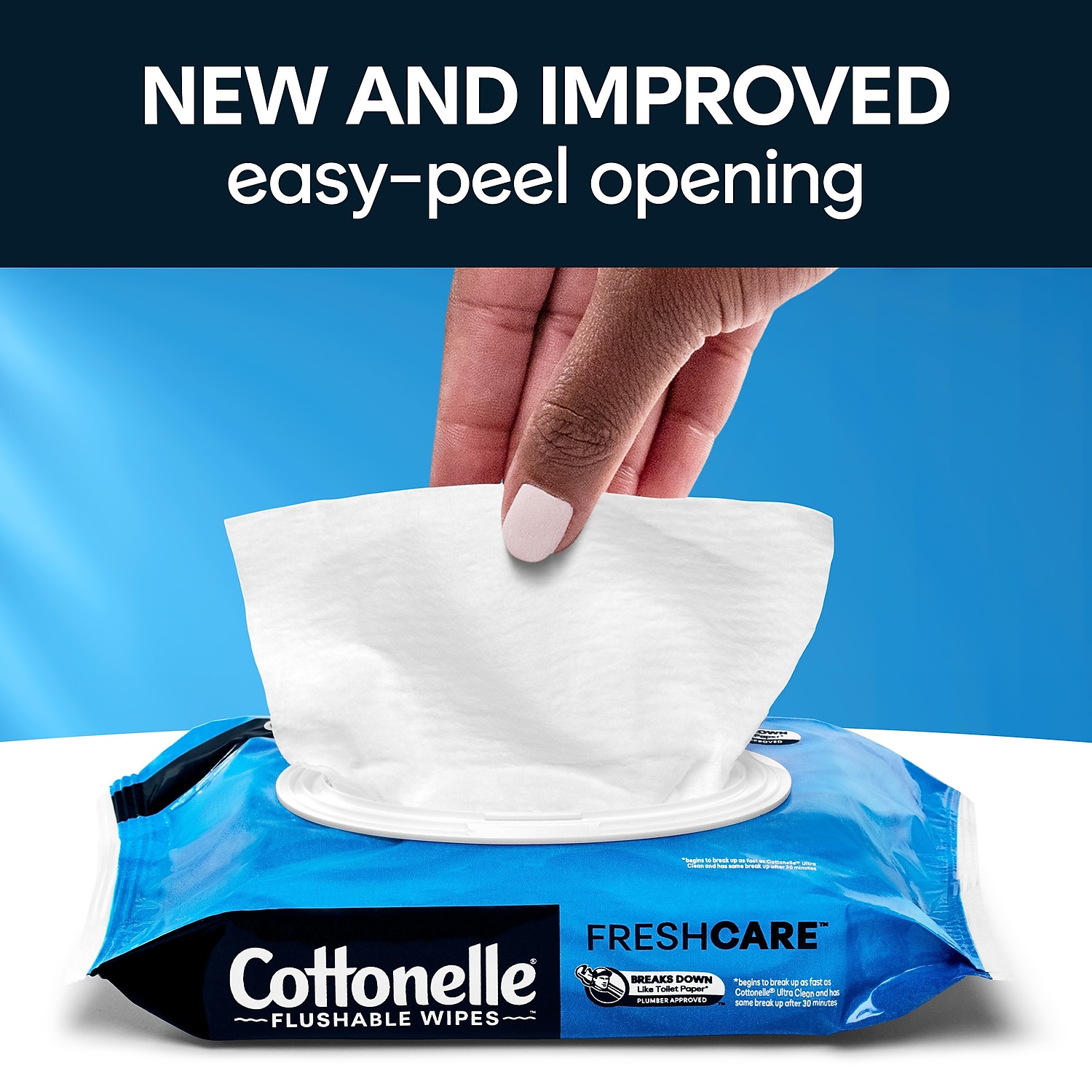 Cottonelle Flushable Toilet Paper Wipe White 42 Sheets/Pack 8 Packs/Carton (51826) - image 5 of 8
