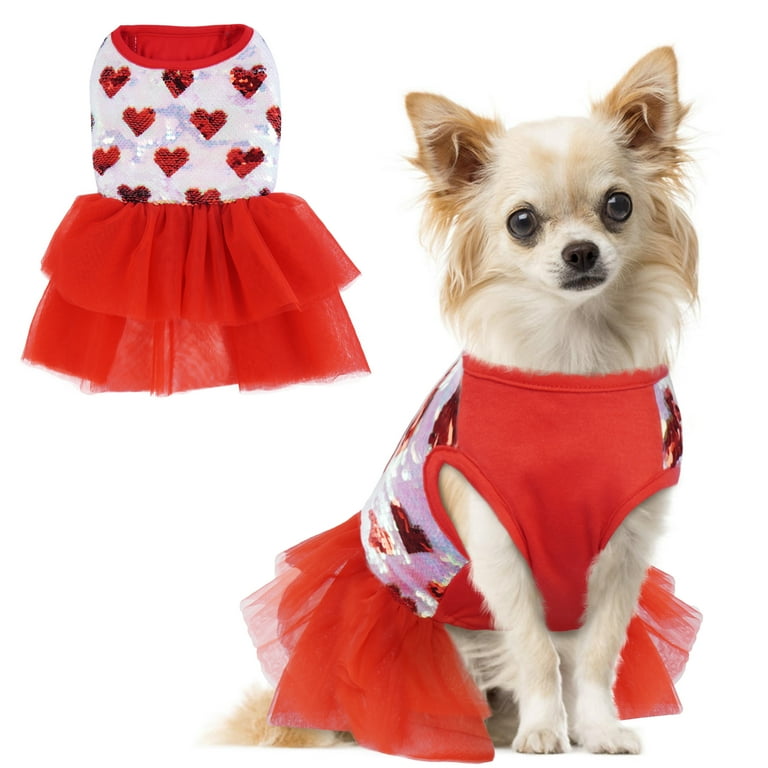  PUMYPOREITY Dog Dress, Dog Clothes for Small Dogs,Dog