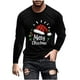 thumbnail image 2 of Blusas y camisas de manga larga y cuello redondo para hombre, informales, con estampado navideño, deportivas, de poliéster., 2 of 5