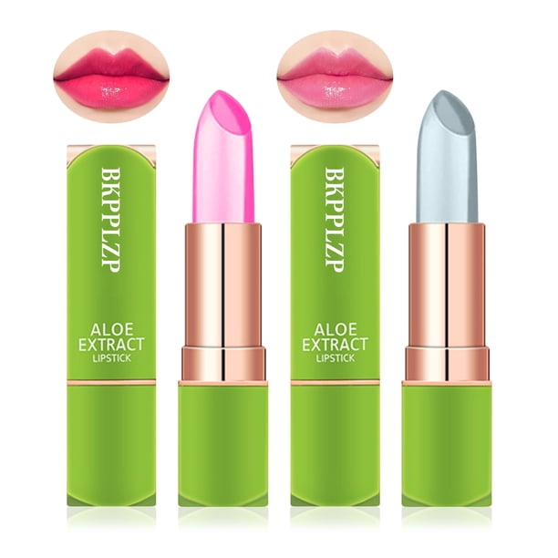 Paquete De 2 Barras De Labios Crystal Flower Jelly, Barra De Labios Mágica Que Cambia De Color, Ph, Temperatura Clara, Cambio De Color, Brillo De Labios, Bálsamo Labial De Larga Duración, Nutritivo, H