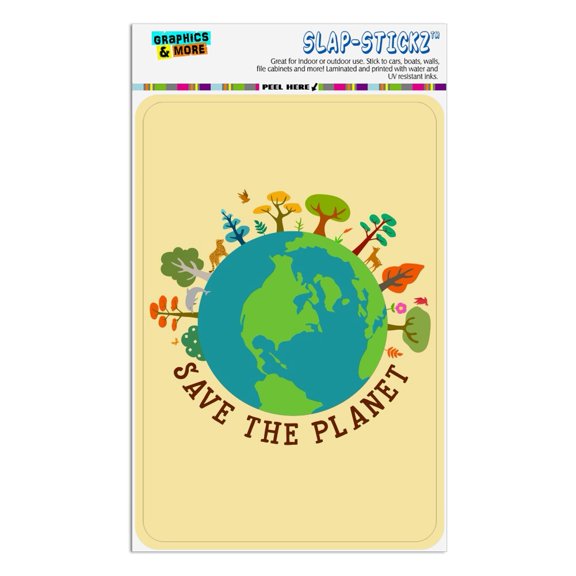 Save The Planet Illustration Conservation Home Business Office Sign