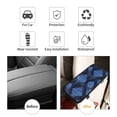 thumbnail image 4 of Car Handrails Box Pad 12.6 X 7.5 In Waterproof Non-Slip Wear-Resisting Durable Breathable Strong Tensile And Tensile Stretch Argyle Plaid Doderblue_3, 4 of 7