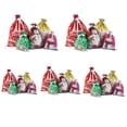 thumbnail image 1 of WMQPNNS New Trending Christmas Drawstrings Bags 2024 New Christmas Bags Assorted Sizes Christmas Wrapping Bags Multipack Holiday Drawstring Bags Multicolor Xmas Bags Todays Deals Clearance Sale, 1 of 7
