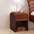 thumbnail image 1 of vidaXL Bedside Cabinet Acacia Wood Brown 16.3"x16.5", 1 of 6