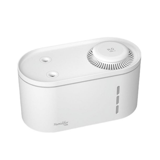 Humidificador de PulverizacióN PortáTil USB InaláMbrico de Gran Capacidad Humidificador Silencioso Difusor Humidificadores para Humidificador de Dormitorio Blanco
