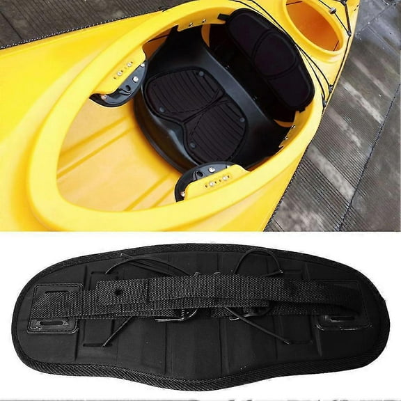 Adjustable Kayak Non-slip Canoe Seat Back Comfort Pad Black - Yvan