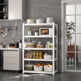 thumbnail image 2 of Prilinex Garage Storage Shelves 5 Tier 28"W x 12"D x 60"H Metal Adjustable Shelf Units Heavy Duty Storage Racks for Kitchen Closet, White, 2 of 8