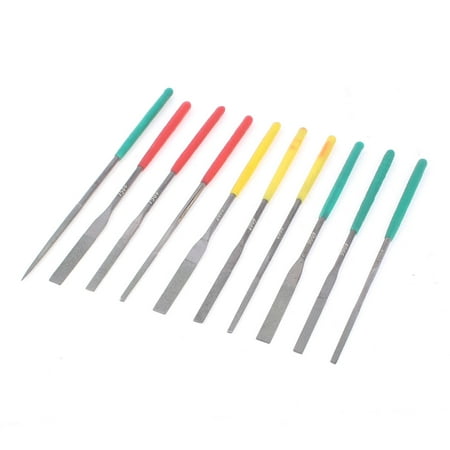 Unique Bargains 10 Pcs Diamond Files Set Glass Stone Engraving Carving Tools Sets 130x4mm