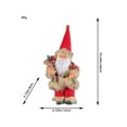 thumbnail image 3 of 9 Inch Standing Santa Claus Ornament  Holiday Decoration(Watermelon Red), 3 of 6