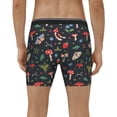 thumbnail image 4 of Picia Forest Flora and Insects Pattern Men's Athletic Long Leg Briefs , Performance Stretch Underwear，Moisture-Wicking, 4 of 7