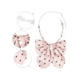 thumbnail image 3 of INSPIRE CHIC Women's Polka Dots Pre-tied Adjustable Straps Bow Ties for Uniform Casual Light Pink, 3 of 5