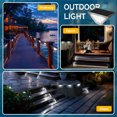 thumbnail image 3 of FKHouse Cold White Solar Stair Lights for Outside,24 LEDs Solar Step Lights Outdoor Waterproof Decor 12 Pack, 3 of 6