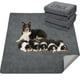 thumbnail image 1 of Alfombrilla reutilizable para perros LOOBANI extra grande, 2 paquetes de 90 x 120 cm, gris, 1 of 6