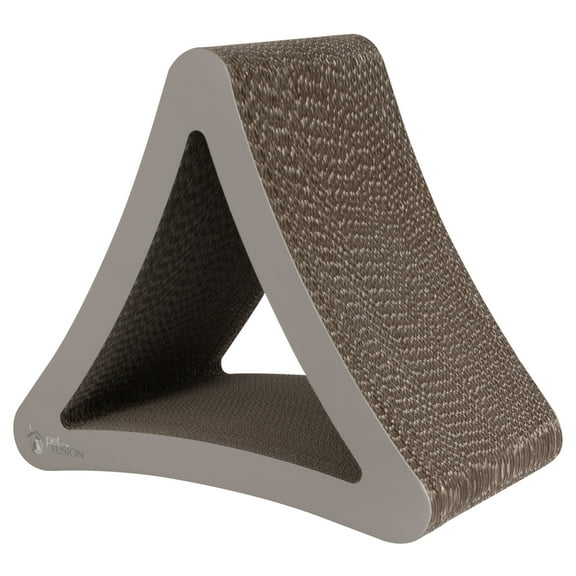 PetFusion 3-Sided Vertical Multiple Angle Cat Scratcher Pad Lounge, 6 Usable Sides, Brown