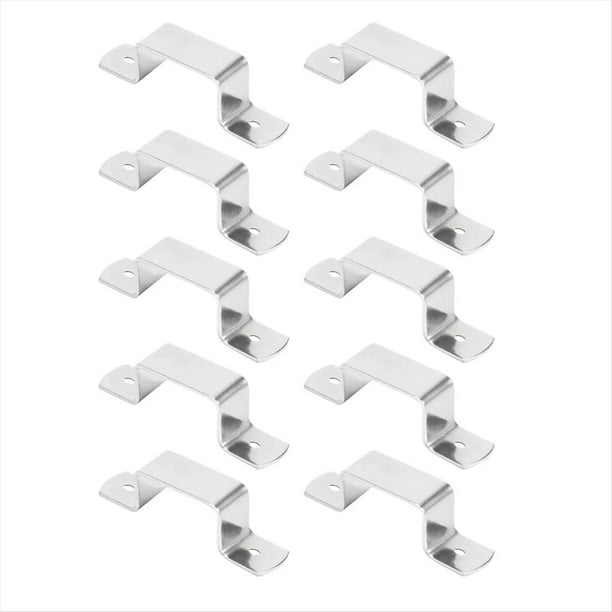 Clips para Cercas, 10 Piezas, Clips para Postes de Soporte de Cerca, Herramienta de Reparación de Hardware Resistente para Agricultores, Constructores y Hormigón.