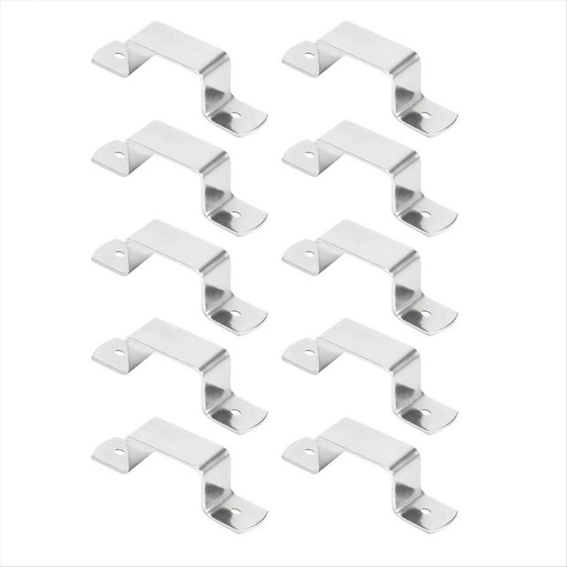 Clips para Cercas, 10 Piezas, Clips para Postes de Soporte de Cerca, Herramienta de Reparación de Hardware Resistente para Agricultores, Constructores y Hormigón.