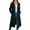 C-Green13, variant on Women Hooded Cardigan Long Solid Color Slim Fit Long Sleeve Zipper Mid-Calf Outerwear Soft Lightweight Jacket Fall Winter Stylish Coat