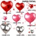 thumbnail image 2 of Love Heart Foil Valentines Balloons, Mylar Red Heart Shapes for Romantic Decorations, 2 of 4