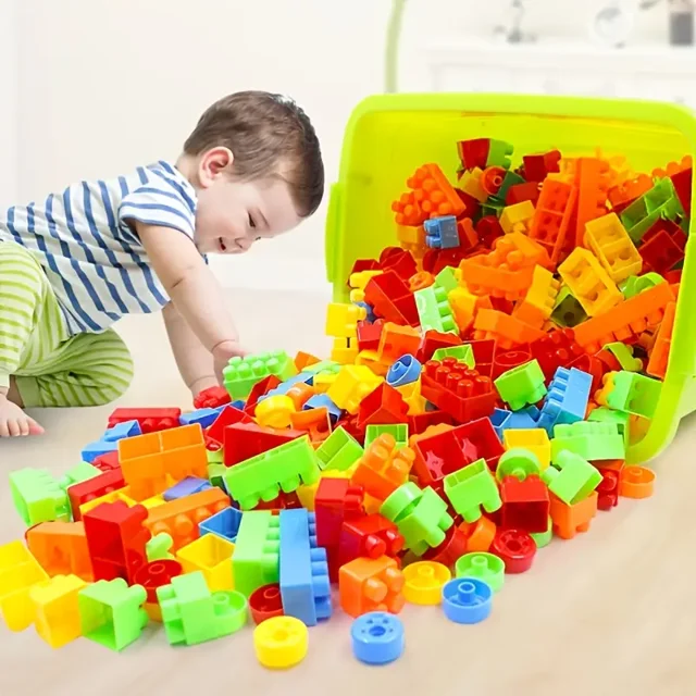 Building Blocks Set Bulk Educational Children‘s Toys Building Blocks Compatible Building Blocks Construction Toys DIY Creative Building Blocks