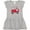 AC-Heather Grey, variant on Inktastic Valentine Fire Truck with Hearts Girls Toddler Dress