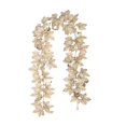 thumbnail image 2 of Artificial Flowers for Outdoors 175CM Faux Plants Indoor Artificial Maple Leaves Silk Flowers White Festival Hanging Garland Maple Vine Decoration for Wedding Wedding Decor (A), 2 of 3