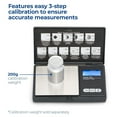 thumbnail image 5 of Digital Pocket Weight Scale, Digital Gram Scale, Small Scale, Mini Food Scale Jewelry Scale Ounces/Grains Scale, Easy to Carry for Coffee, Food, Kitchen, Black, (200g x 0.01g), 5 of 6