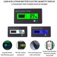 thumbnail image 5 of Medidor de capacidad de batería de 3 piezas 12V-84V Pantalla LCD Indicador de porcentaje Probador de voltaje Adecuado para motocicleta RV Marina Barco, 5 of 5
