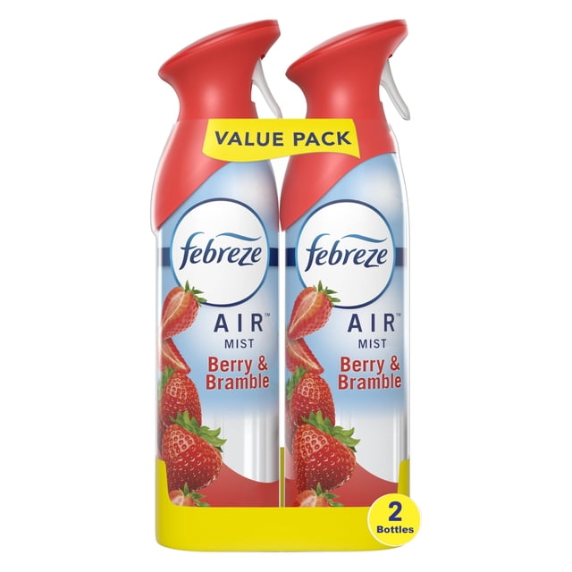 Ambientador en aerosol Febreze Air Mist Berry & Bramble, 260 ml, paquete de 2