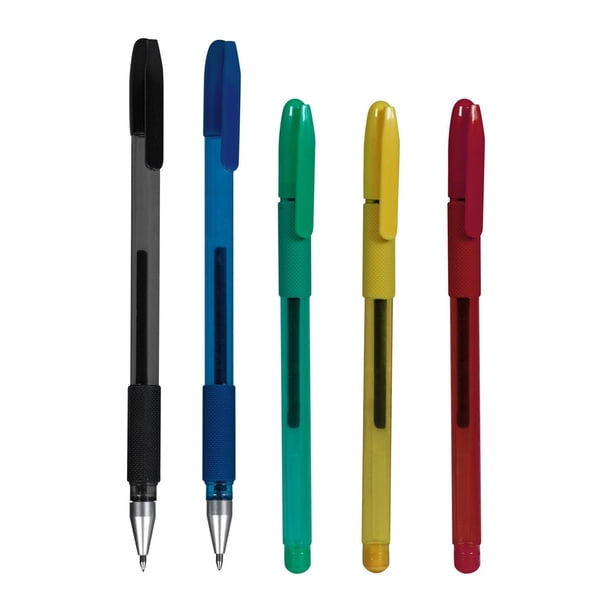Paquete 1000 piezas Bolígrafo de tinta negra amarillo 1.1 x 14.4
