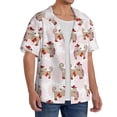 thumbnail image 2 of Goofa Dachshund Dog Puppy Printed Men's Casual Short-sleeved Shirt,Lightweight Breathable Button-down,Summer Casual men's top,Versatile Fashion shirt-Medium, 2 of 7