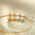 thumbnail image 5 of Sunyuer Gold Ball Earrings for Women Dainty Ball Drop Dangle Earrings 18K Gold/Silver Plated Hypoallergenic Trendy Round Ball Earrings, 5 of 7