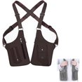 thumbnail image 1 of Premium Leather Adjustable Bag,Adjustable Underarm Shoulder Bag for Men, Anti-Theft Hidden Storage Multi-pocket, 1 of 7