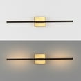 thumbnail image 6 of JONATHAN Y Makena 28" Modern Minimalist Dimmable Integrated LED Metal Wall Sconce, Oil Rubbed Bronze/Brass Gold, 6 of 11