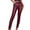 Red, variant on Tiqkatyck Leather Pants for Women, Women Solid Buttoned Slim Leather Pants Casual Stretch Trousers High Waisted Pants for Women Tights for Women Black