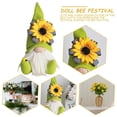 thumbnail image 4 of Gnomo de girasoles de pelucheadornos de muñeca Tomte enano elfo sin rostro (negro) Ndcxsfigh Nuevos Originales, 4 of 8