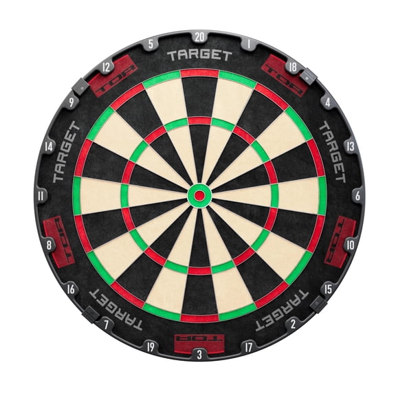 Target Darts TOR Dartboard, Steel Tip Dart Board,Competition Standard Steel Tip Dartboards with Fixing Kit, Modern Rotational Number Ring, Premium Madagascan Sisal, Stainless Steel Thin Wire System