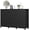 2-Black, variant on FANRAL 3 Drawers Dresser for Bedroom,Small Dresser Modern Chest of Drawers with LED Open Shelf,Wood Closet Clothes Organizer Storage Cabinet,Black Dresser