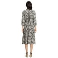 thumbnail image 4 of Time and Tru Women's Tiered Midi Dress with Puff Sleeves, Sizes XS-XXXL, 4 of 5