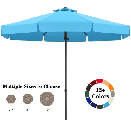 Condition photo showing New/Like New for abccanopy 9ft outdoor market hand push patio umbrella with hanging edge 12+colors  turquoise