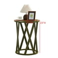 thumbnail image 4 of Kings Brand Furniture Emma Round Side End Table - Modern Accent Table for Living Room, Bedroom, Office (Avocado), 4 of 4