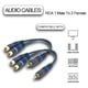 thumbnail image 2 of Cable RCA NQ de 20 cm Adaptador Divisor de Audio Azul Paquete de 2, 2 of 5