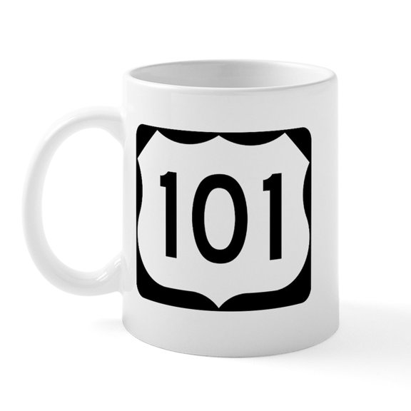 CafePress - U.S. Route 101 Mug - 11 oz Ceramic Mug - Novelty Coffee Tea Cup
