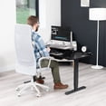 thumbnail image 3 of VIVO Gray 26" Height Adjustable Standing Desk Monitor Riser, Black Frame, 3 of 9