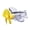 Yellow, variant on Red Luminous Wind-Rotating Airplane Motorcycle Jewelry For Helmet And Bicycle Featuring Bright Led And Durable Plastic Build
