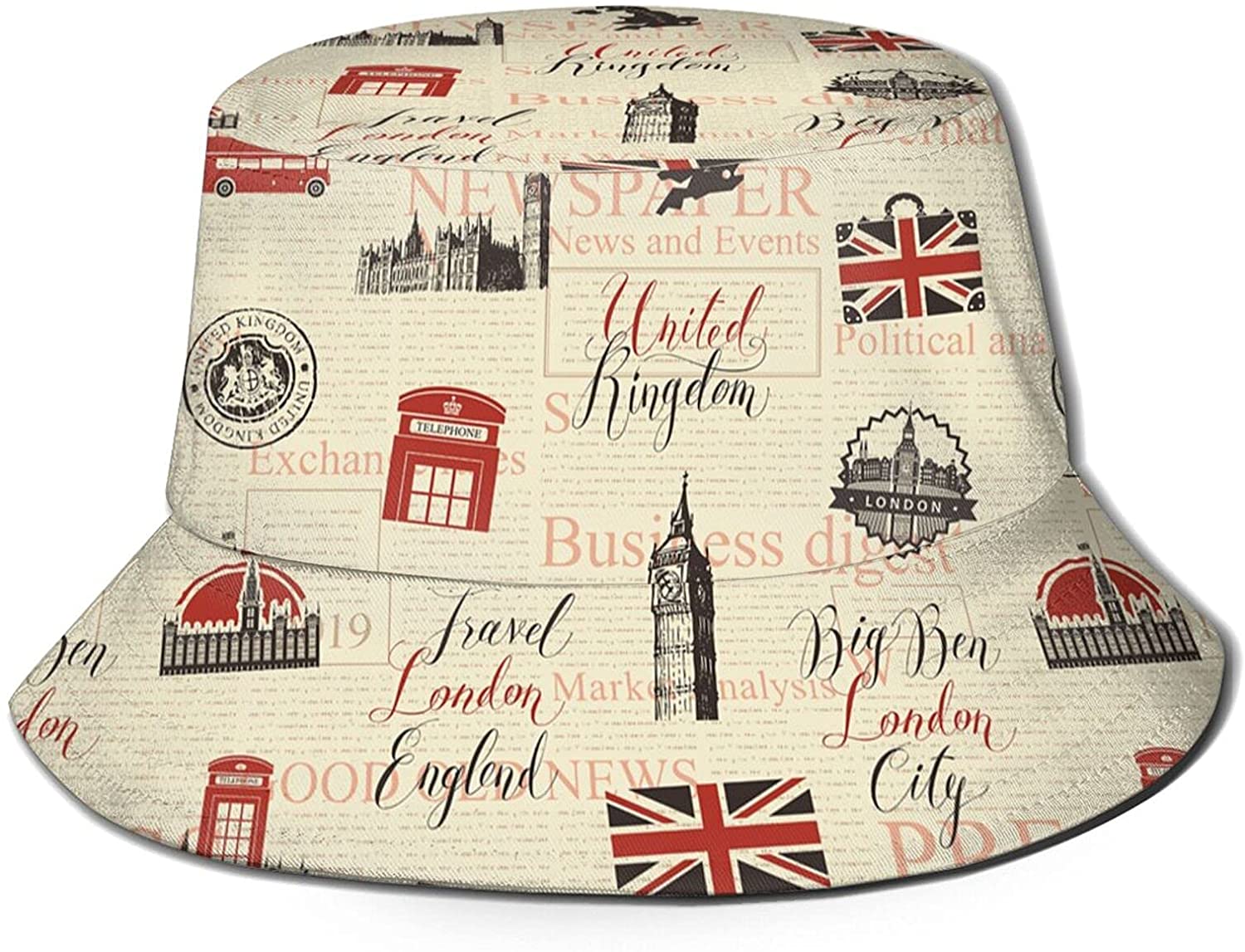 UK and London Pattern Bucket Hat for 
